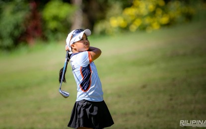 <p><strong>WINNER.</strong> Claren Quiño of Bukidnon rules the girl's 7-10 division in the ICTSI Junior PGT Championship in Cagayan de Oro on Wednesday (July 2, 2025). She kept her composure despite the tough conditions at the Pueblo de Oro Golf and Country Club. <em>(Contributed photo)</em></p>