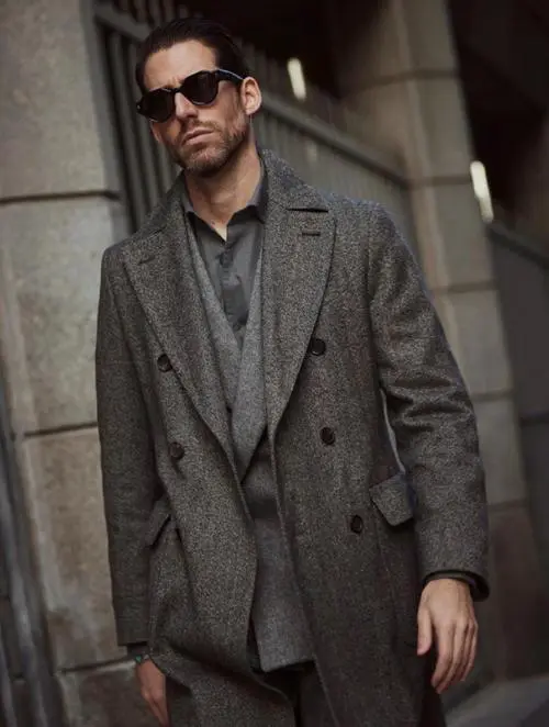 西服式大衣怎么搭配图片搜索