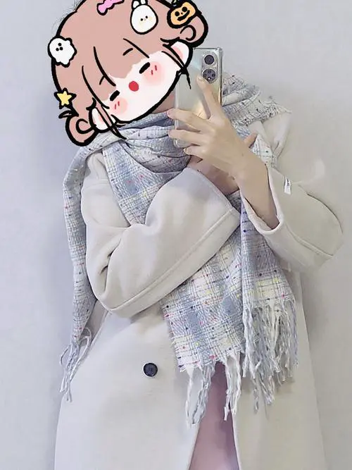 豆沙色围巾怎么搭配