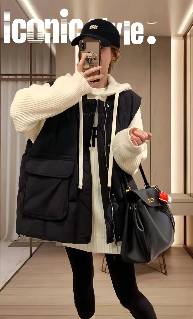 女士棉马甲怎么搭配