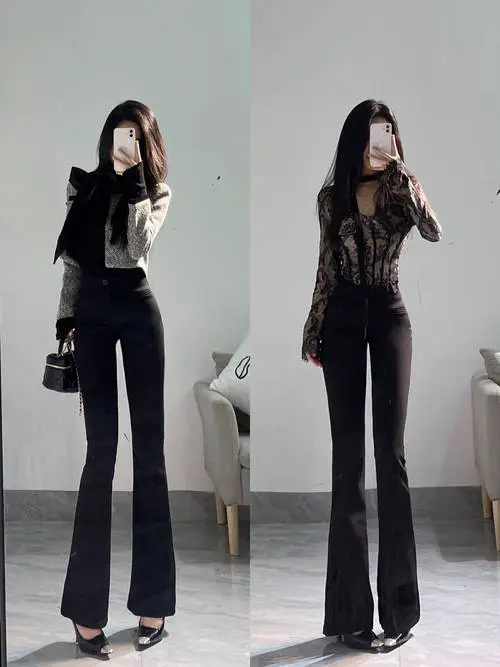 大喇叭裤怎么搭配鞋子