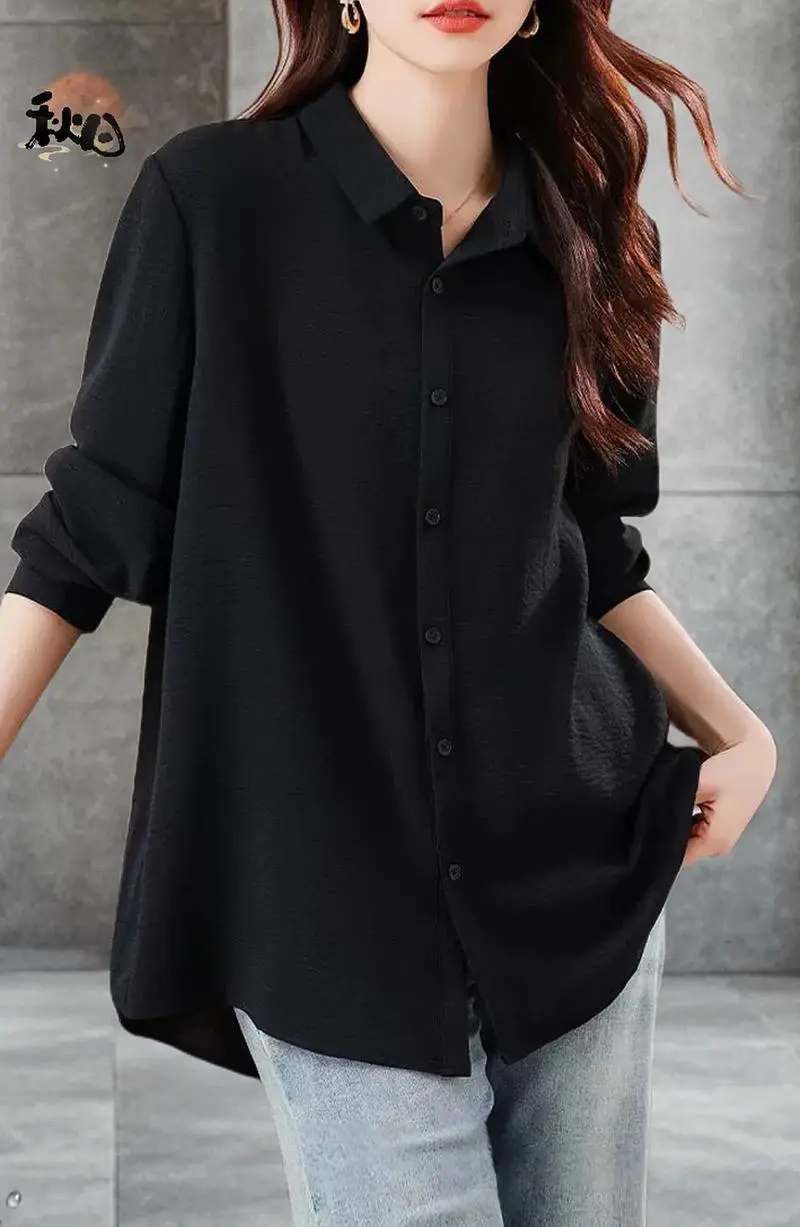 女长袖衬衣怎么搭配