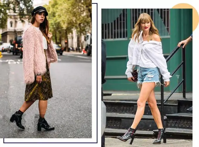 粗跟裸靴怎么搭配好看