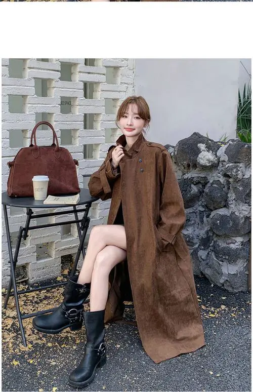 皮绒风衣外套怎么搭配什么裤子好看吗