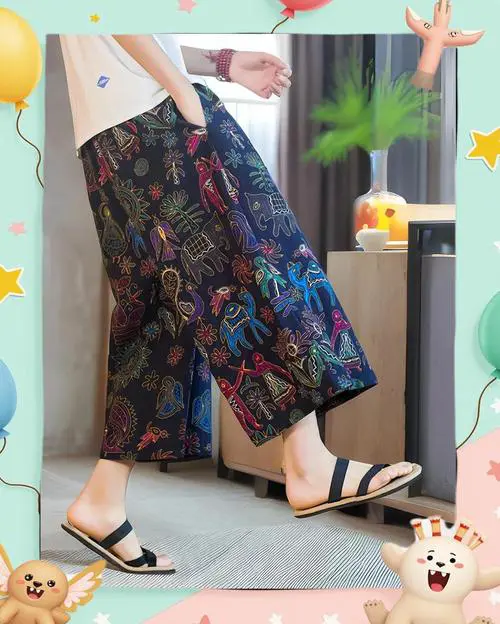 小花裤怎么搭配图片大全