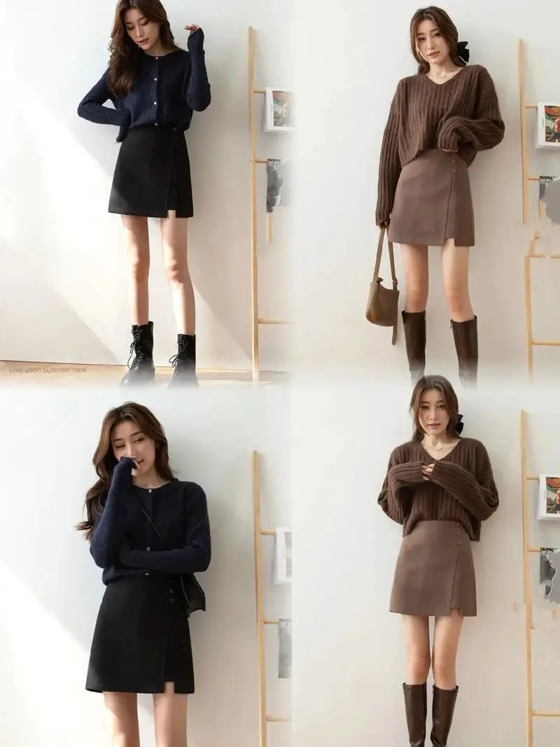 冬天怎么样搭配短裙