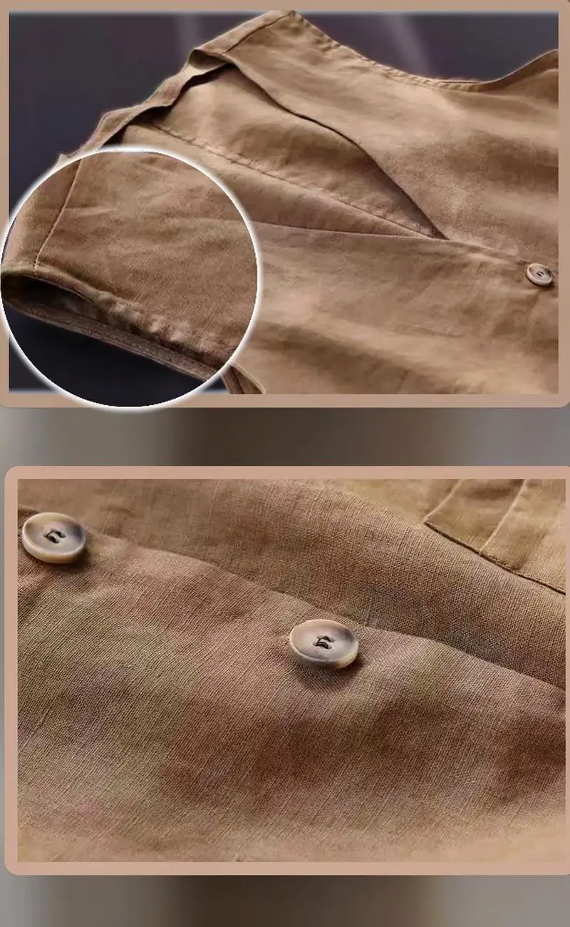 棉麻马甲怎么搭配