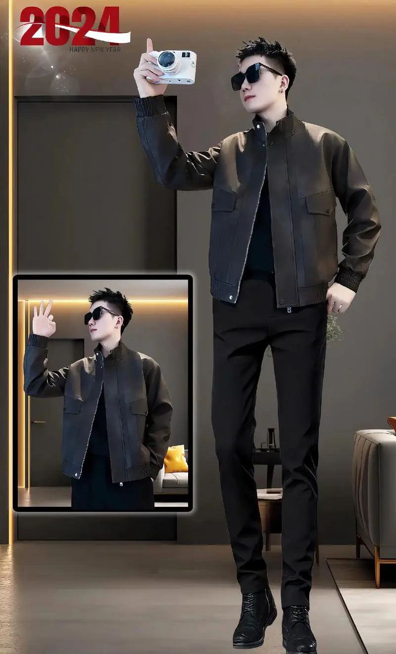 男士皮夹克怎么搭配