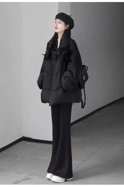 韩版装棉衣怎么搭配裤子