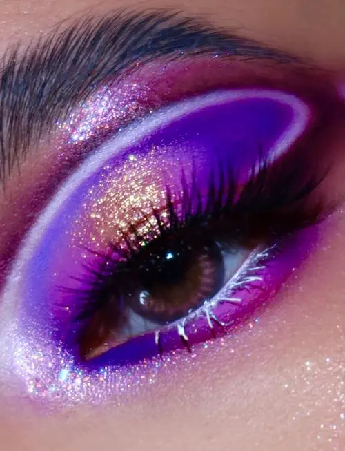 紫色眼影怎么搭配