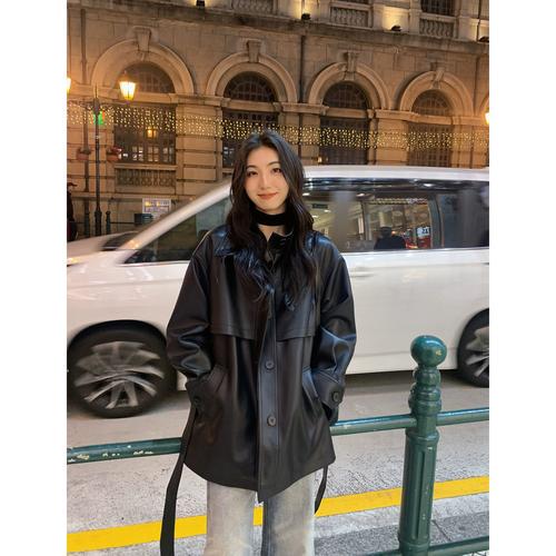 长款皮衣怎么搭配鞋子