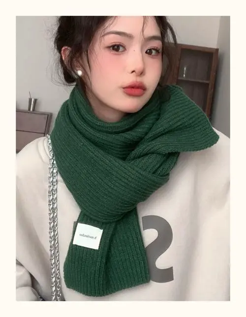 针织围巾怎么搭配