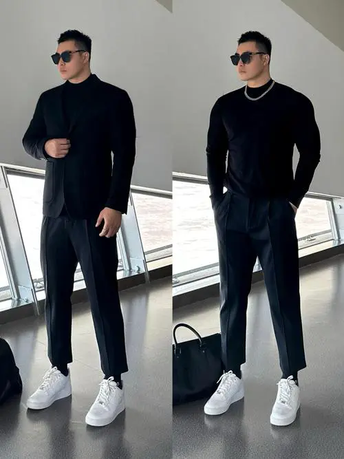 男生黑穿什么颜色好看