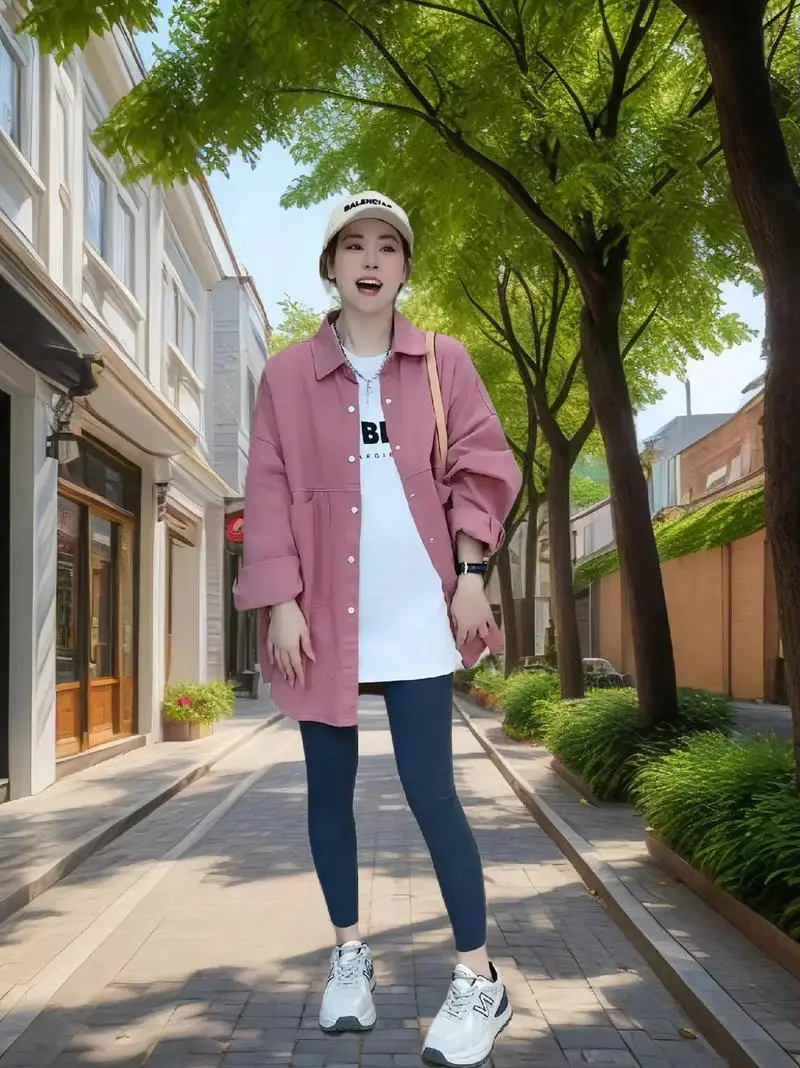 韩版长款薄外套怎么搭配图片