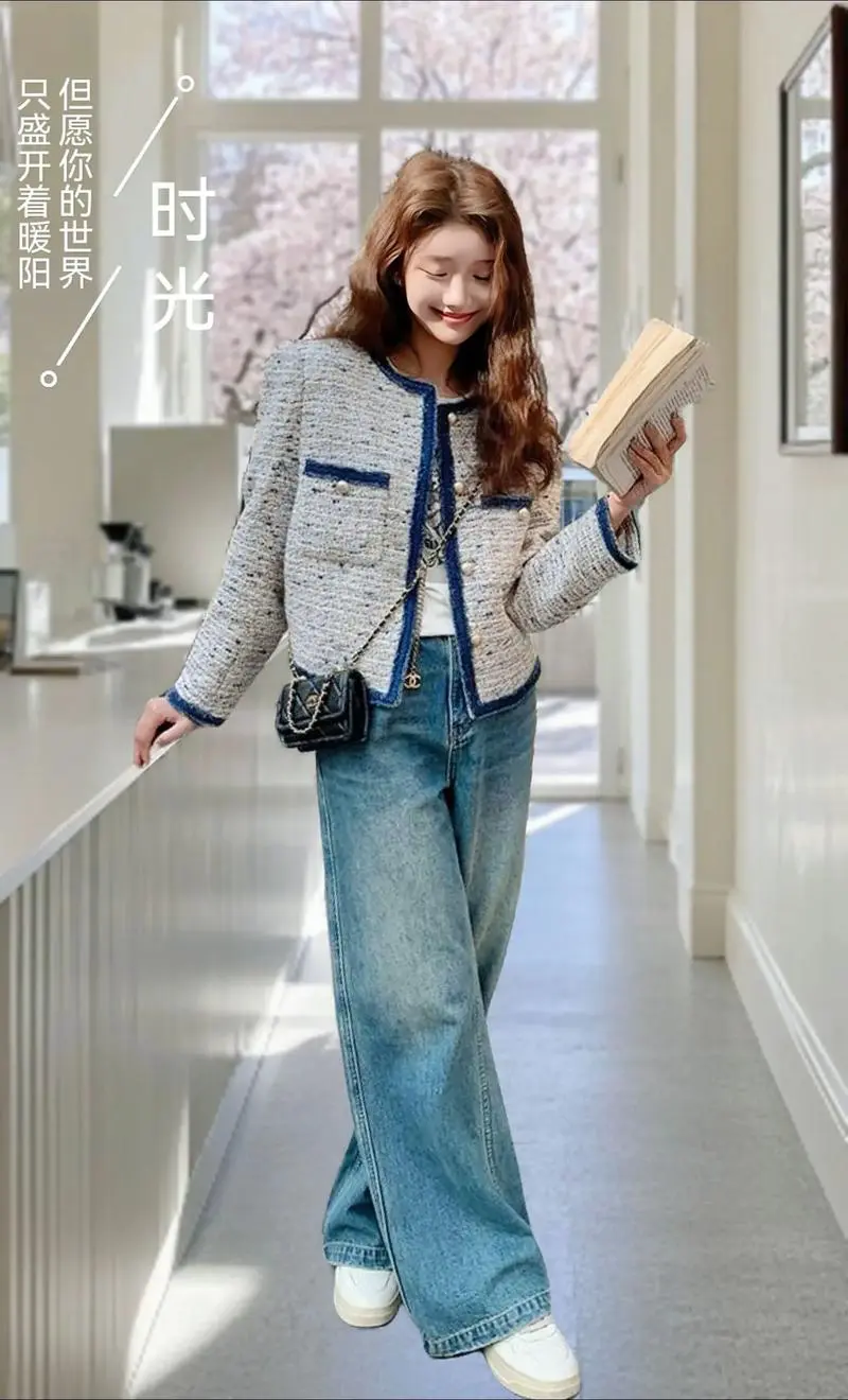 粗呢外套怎么搭配图片