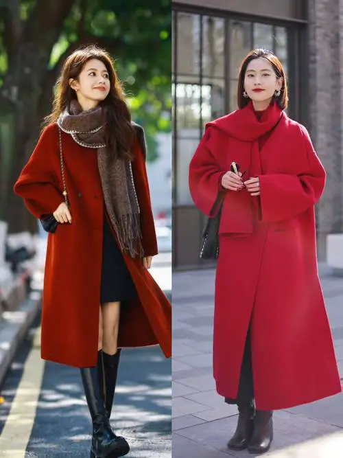 h红尼大衣怎么搭配