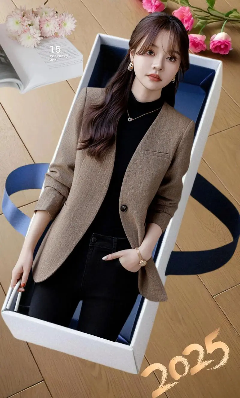 女款呢子小外套怎么搭配