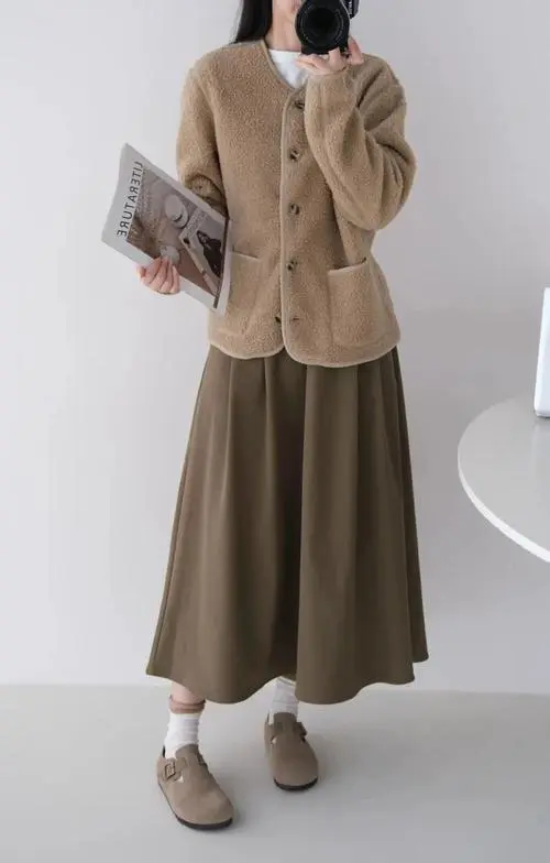 夏季裙子冬季怎么搭配图片欣赏