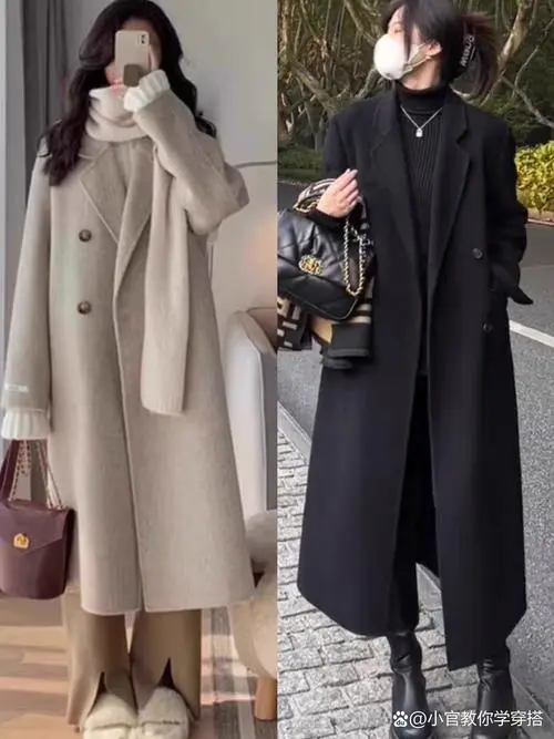 中款呢大衣怎么搭配