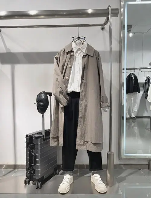 男春款风衣怎么搭配