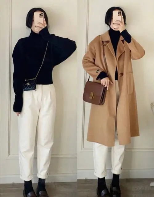 驼色上衣怎么搭配