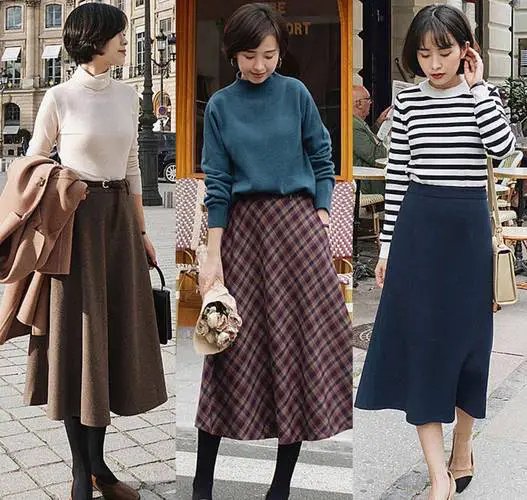 呢子连衣裙怎么搭配