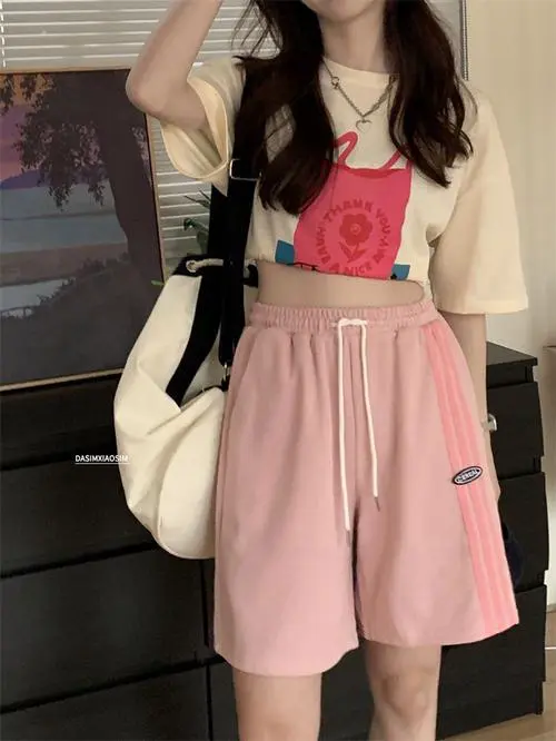 粉短库怎么搭配