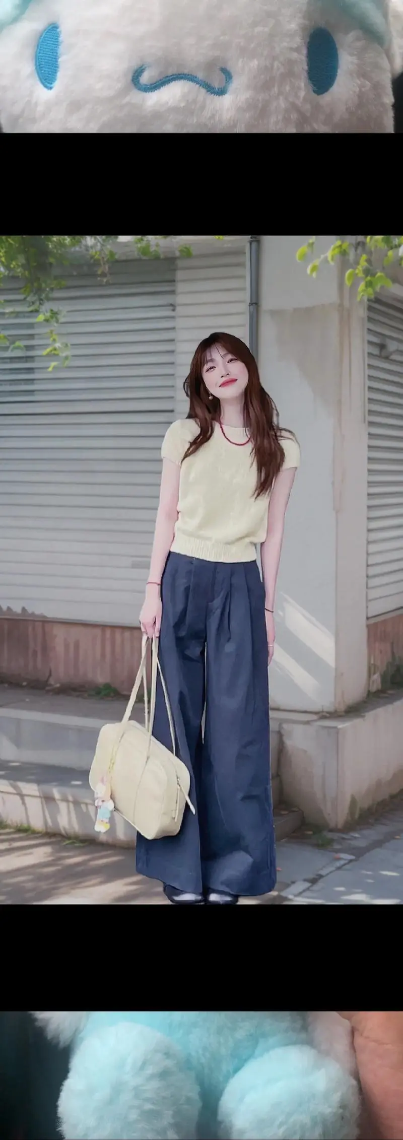 短袖穿毛衣怎么搭配