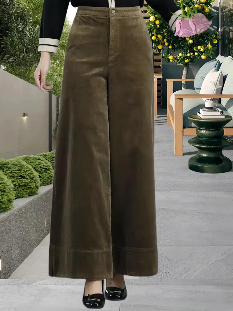 条绒裤子配什么鞋