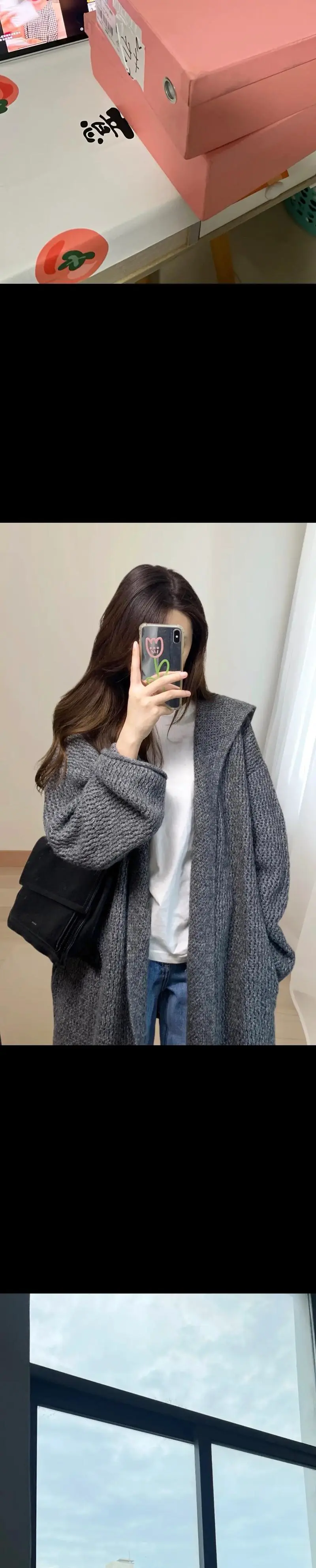 大的毛衫怎么搭配衣服