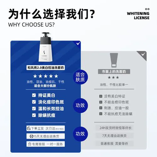 美白控油的洗面奶怎么样