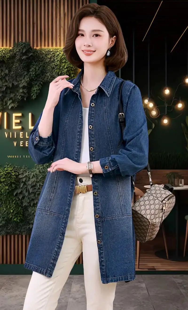 中款牛仔上衣怎么搭配