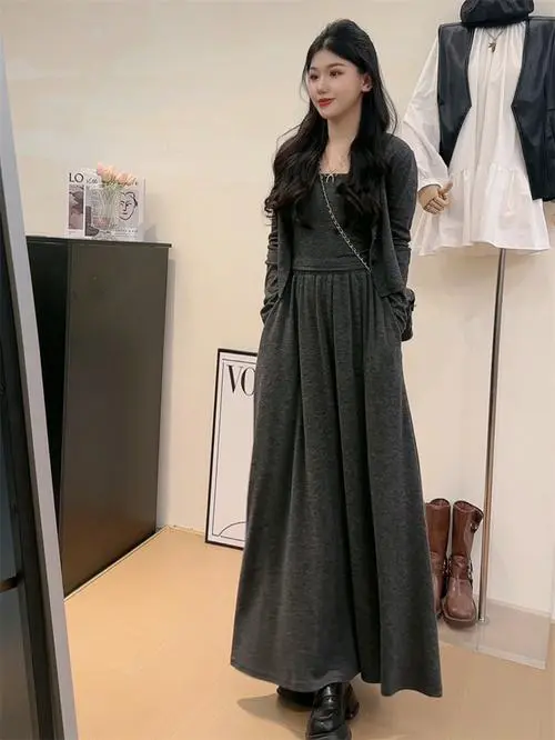 针织针织长裙怎么搭配