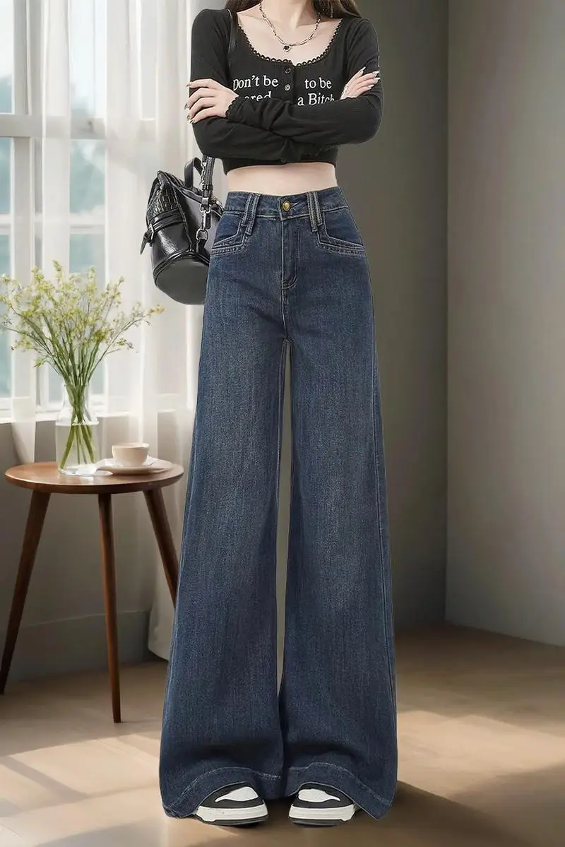 牛仔宽腿裤怎么搭配上衣