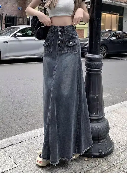 牛仔裙腰大了怎么搭配