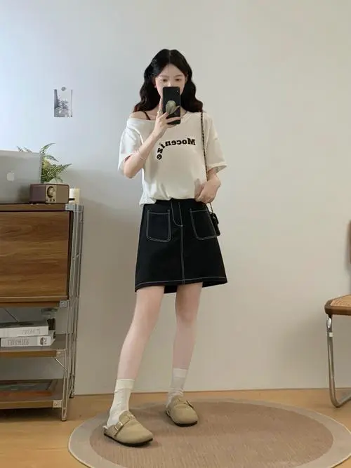 半大t恤怎么搭配