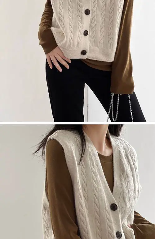 毛衣马甲怎么搭配图片