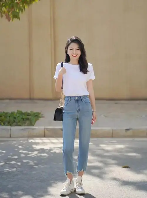 高腰布鞋怎么搭配裤子