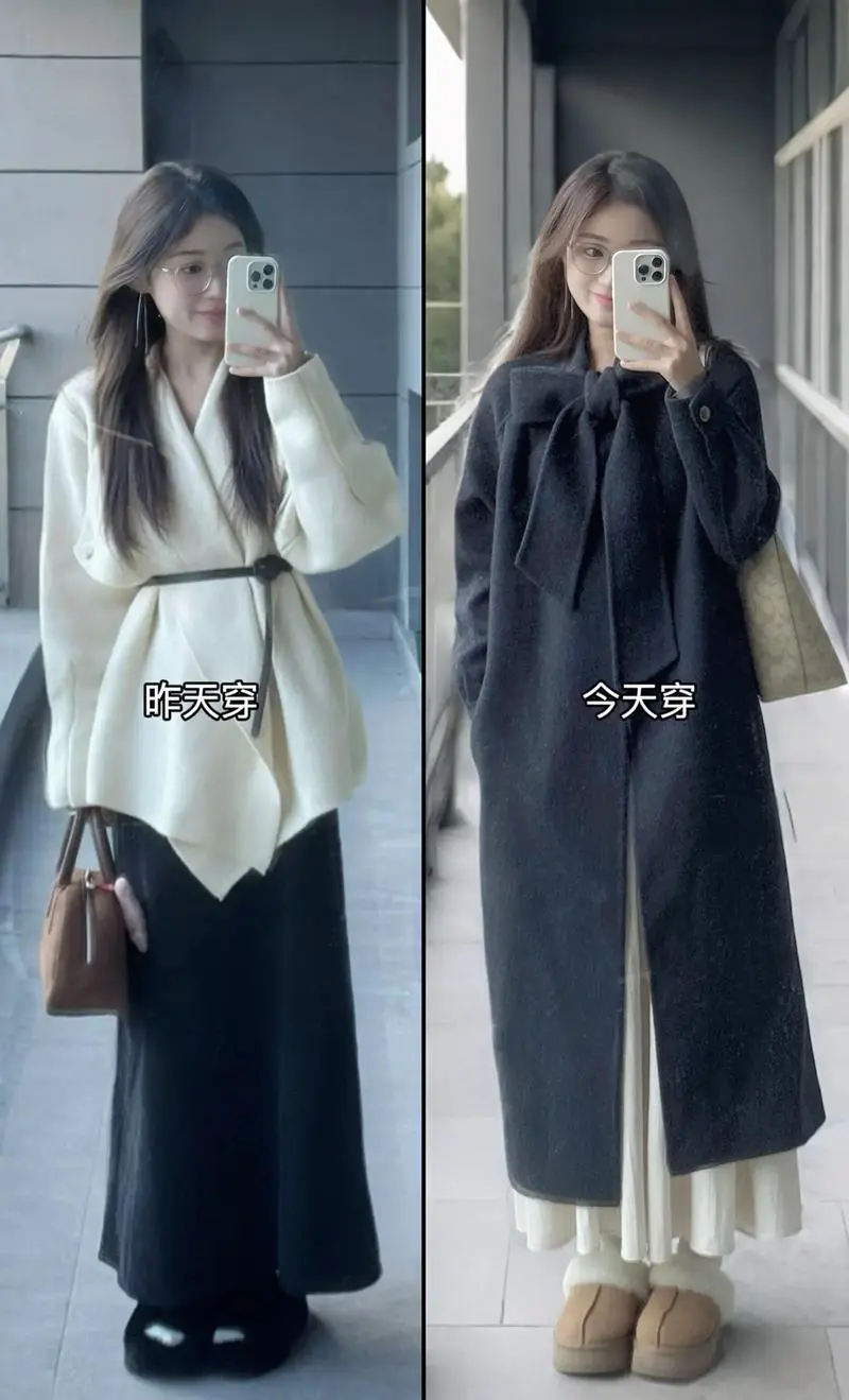 呢子斗篷怎么搭配下装