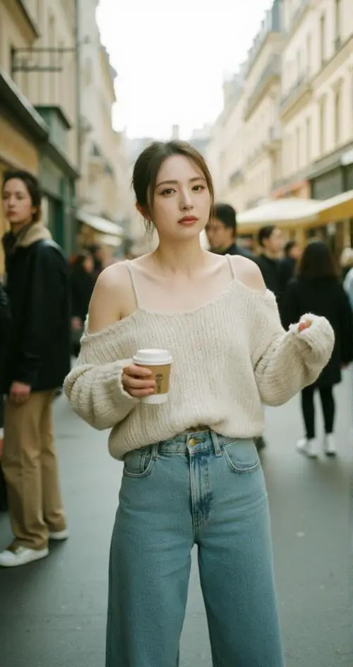 肩宽学生怎么搭配衣服