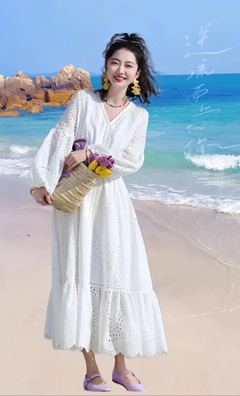 长的白穿白色的衣服怎么搭配