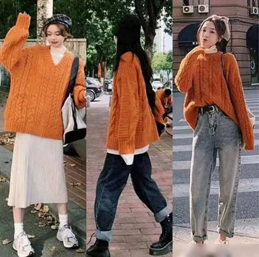 橘色衣服怎么搭配下装