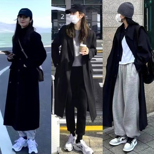 黑色外套 裤子怎么搭配衣服好看图片欣赏