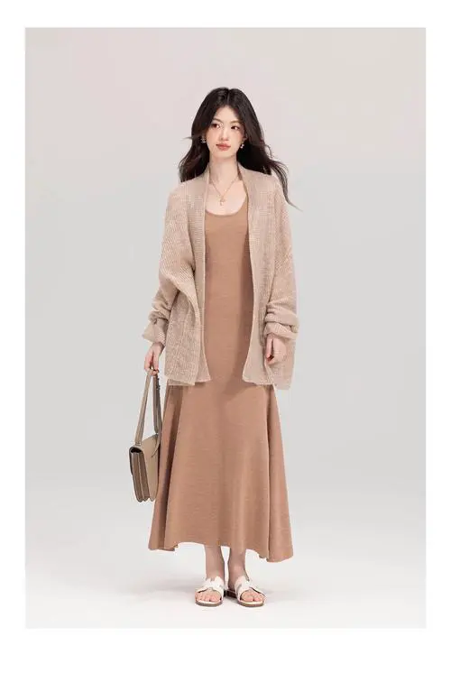 毛织外套怎么搭配图片