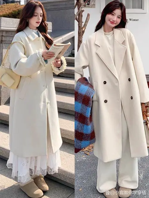 米色风衣怎么搭配包