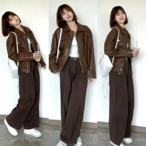 皮衣里面搭配什么好看