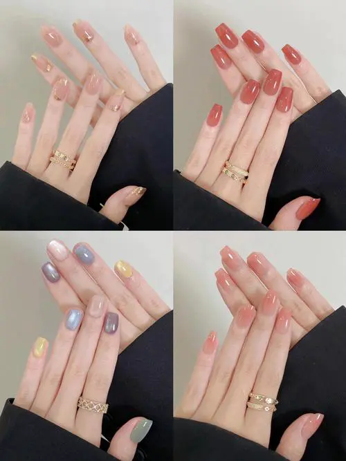 美甲的颜色怎么搭配图