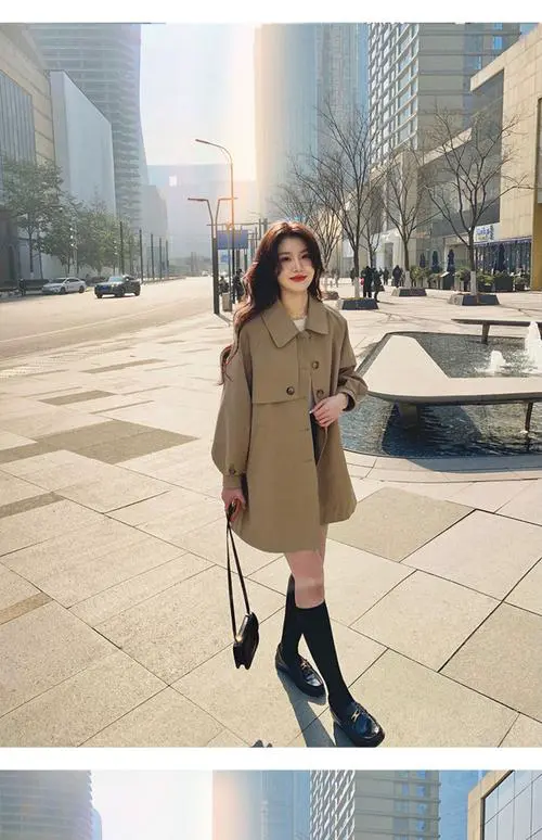 卡其色衣服怎么搭配什么围巾