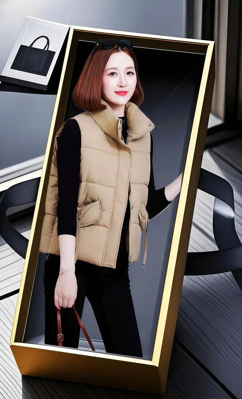 宽松马甲怎么搭配图片