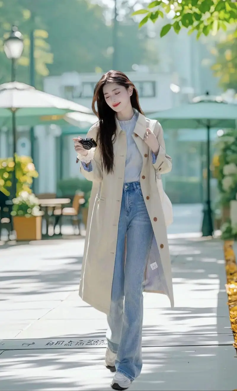 牛仔裤外套怎么搭配鞋子好看图片欣赏